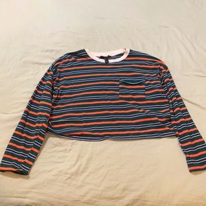 Forever 21 size: L Color: green, orange, white, and navy blue